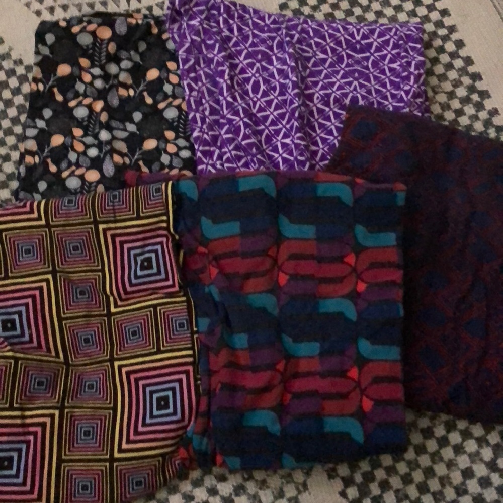 LulaRoe OS Leggings bundle USED